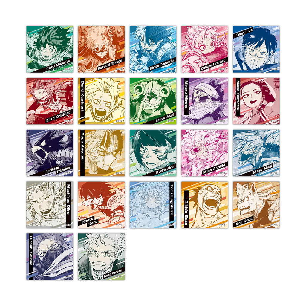 My Hero Academia Original Art Exhibition - Square Sticker Complete Set of 40 types