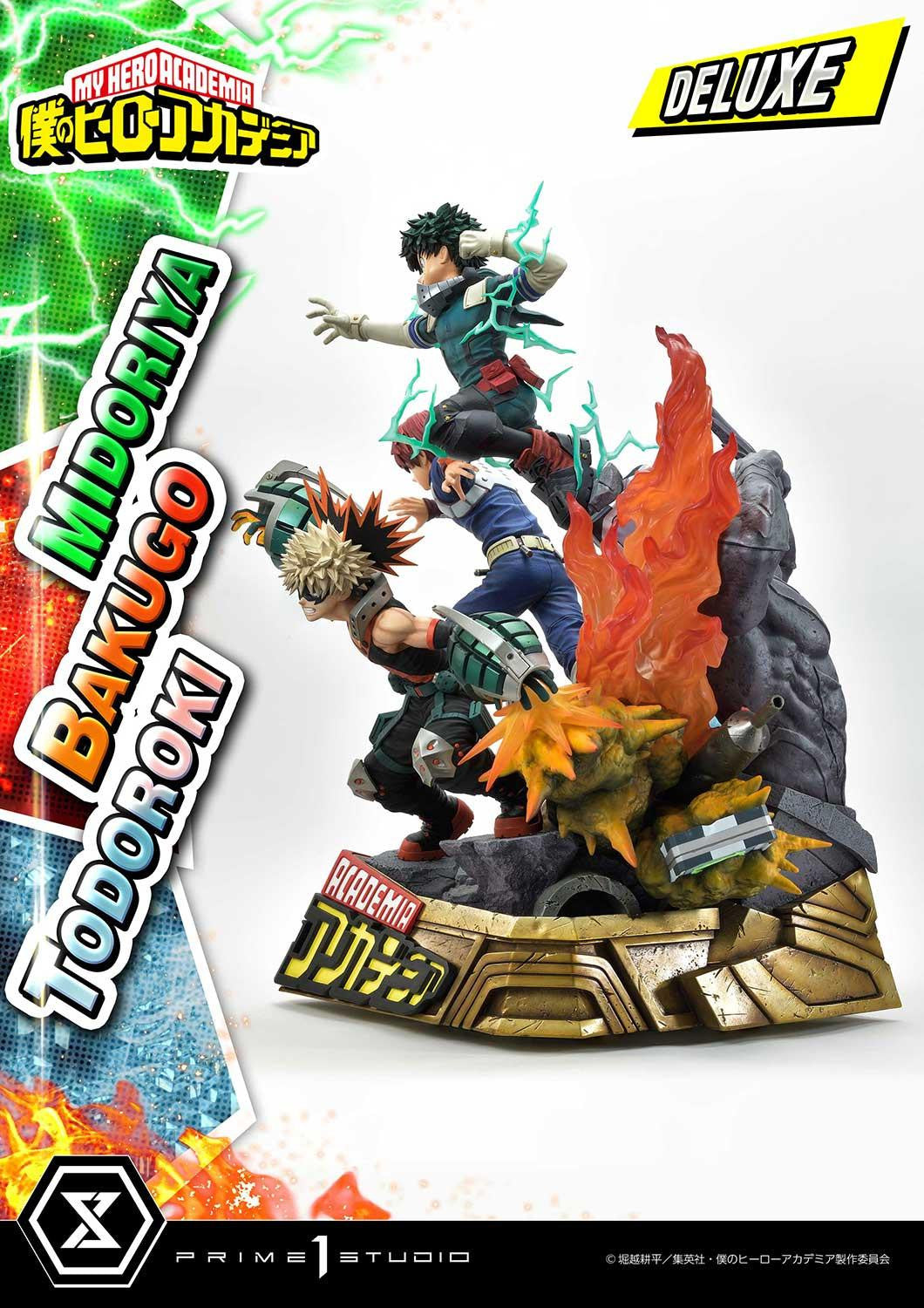 My Hero Academia Ultimate Premium Masterline - Izuku Midoriya Katsuki Bakugo and Shoto Todoroki DX Bonus Edition