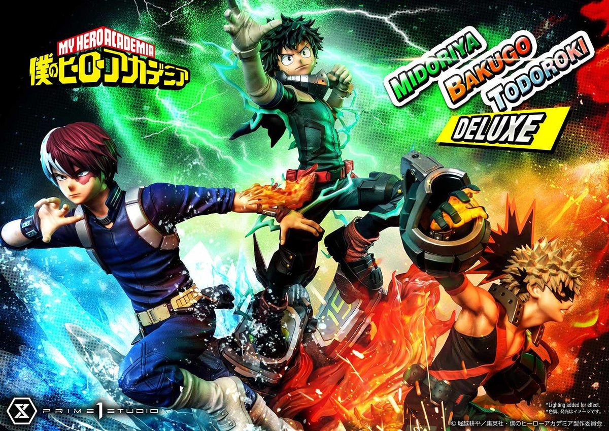 My Hero Academia Ultimate Premium Masterline - Izuku Midoriya Katsuki Bakugo and Shoto Todoroki DX Bonus Edition