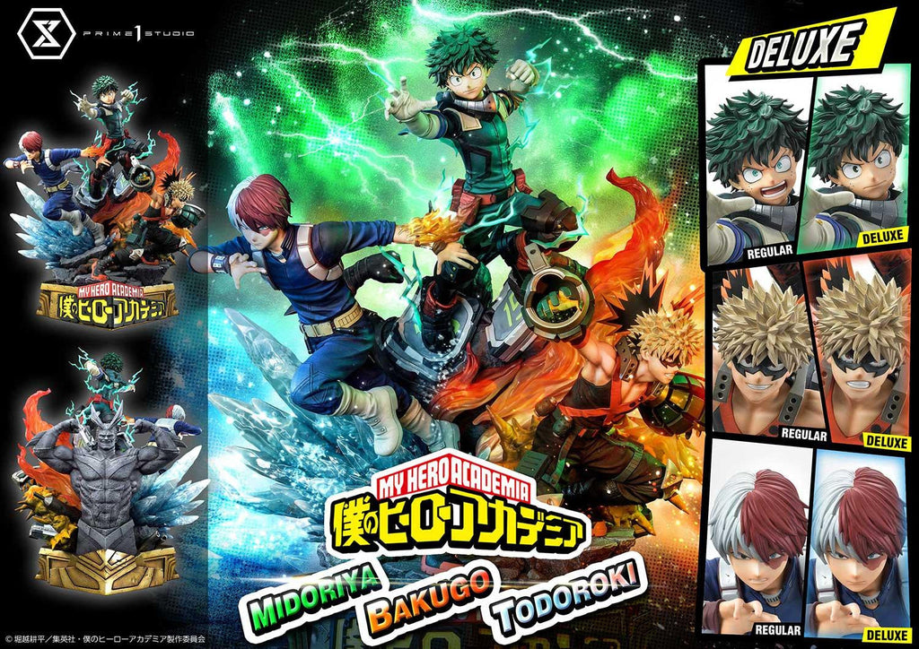 My Hero Academia Ultimate Premium Masterline - Izuku Midoriya Katsuki Bakugo and Shoto Todoroki DX Bonus Edition