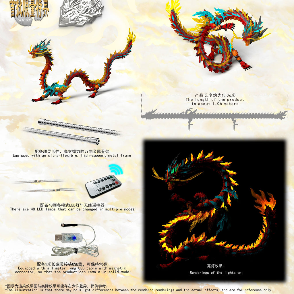 SHENXING TECHNOLOGY ShenXing Series ZL-0001 Red Dragon Plastic Model Kit JAPAN