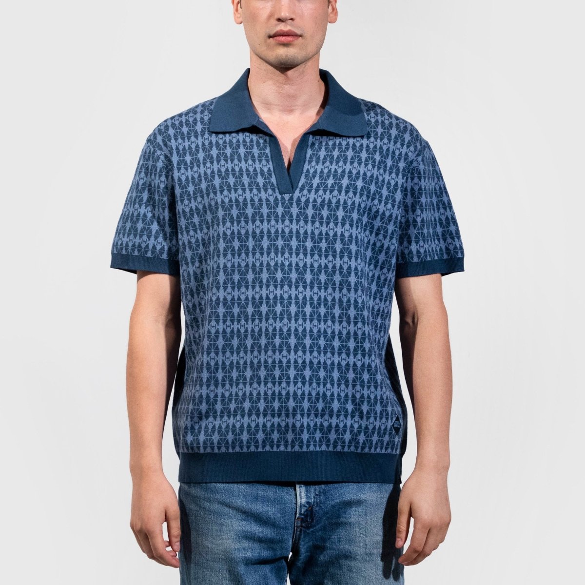 TIE Fighter Pattern Knit Polo