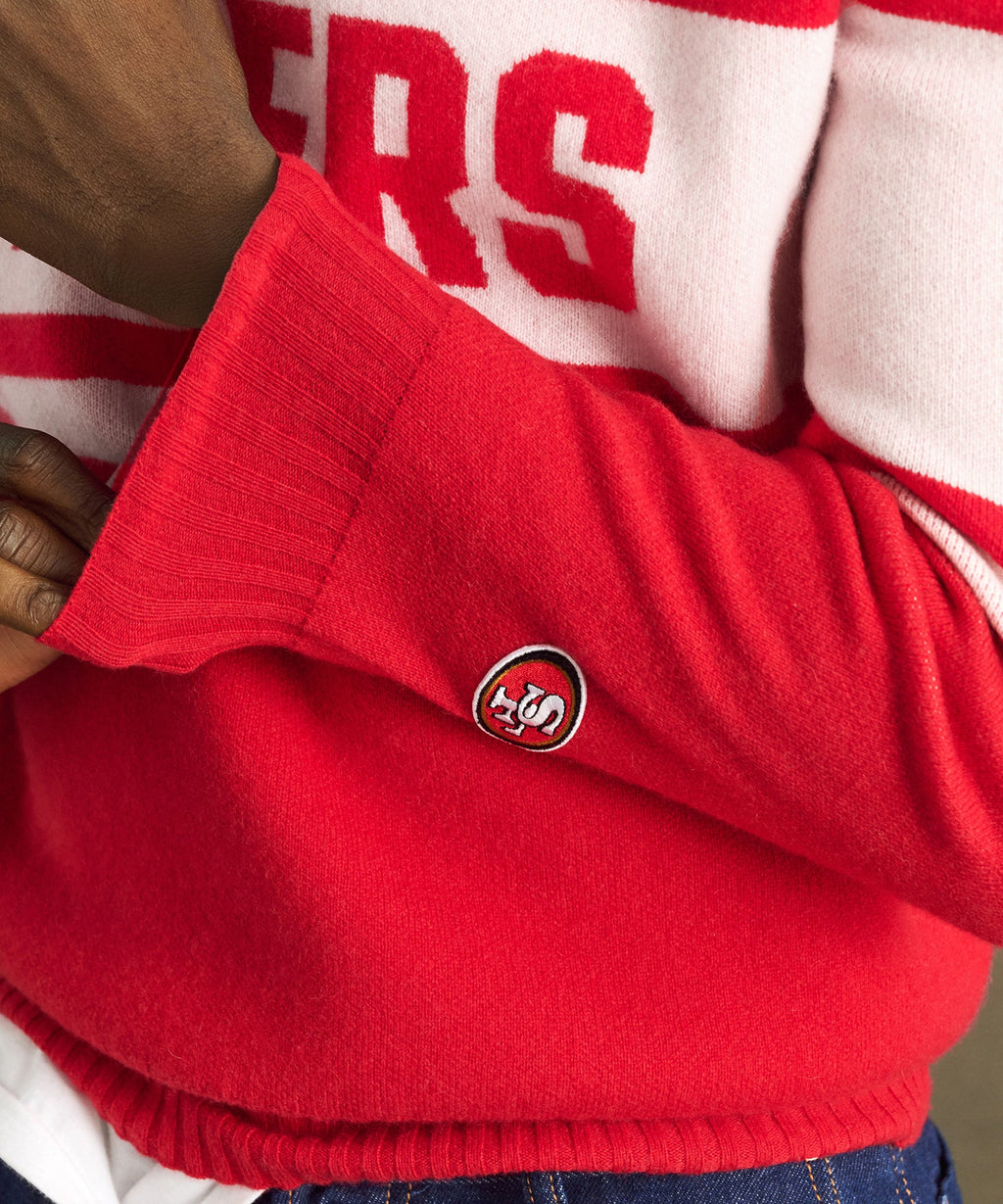 NFL Luxe Cashmere Crewneck Sweater
