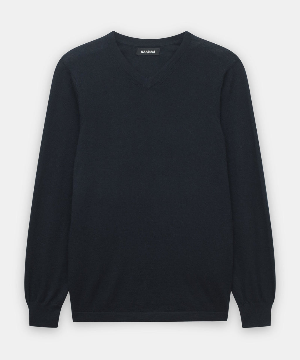 Super Fine Cashmere Long Sleeve V-Neck