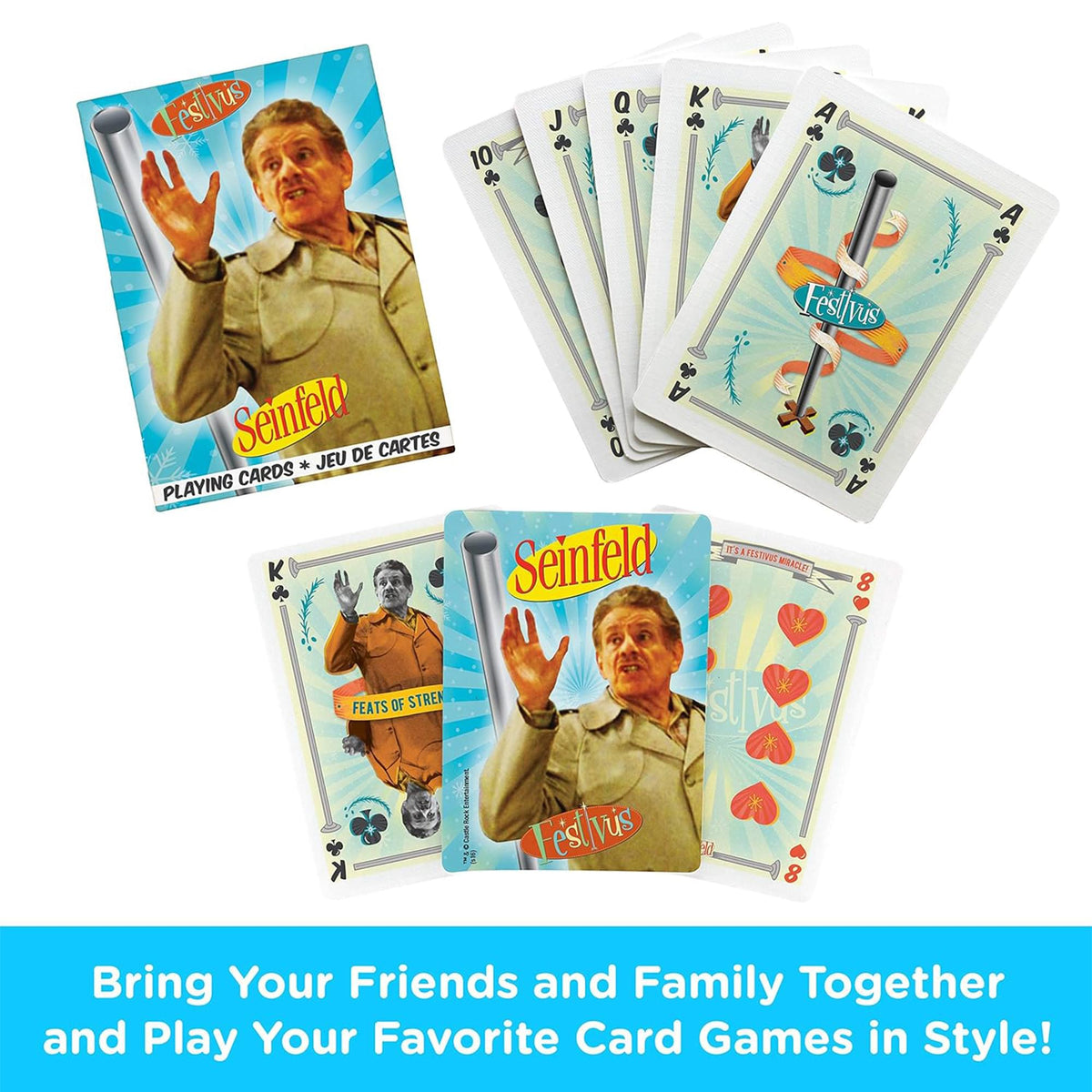 Seinfeld Festivus Playing Cards | 52 Card Deck + 2 Jokers