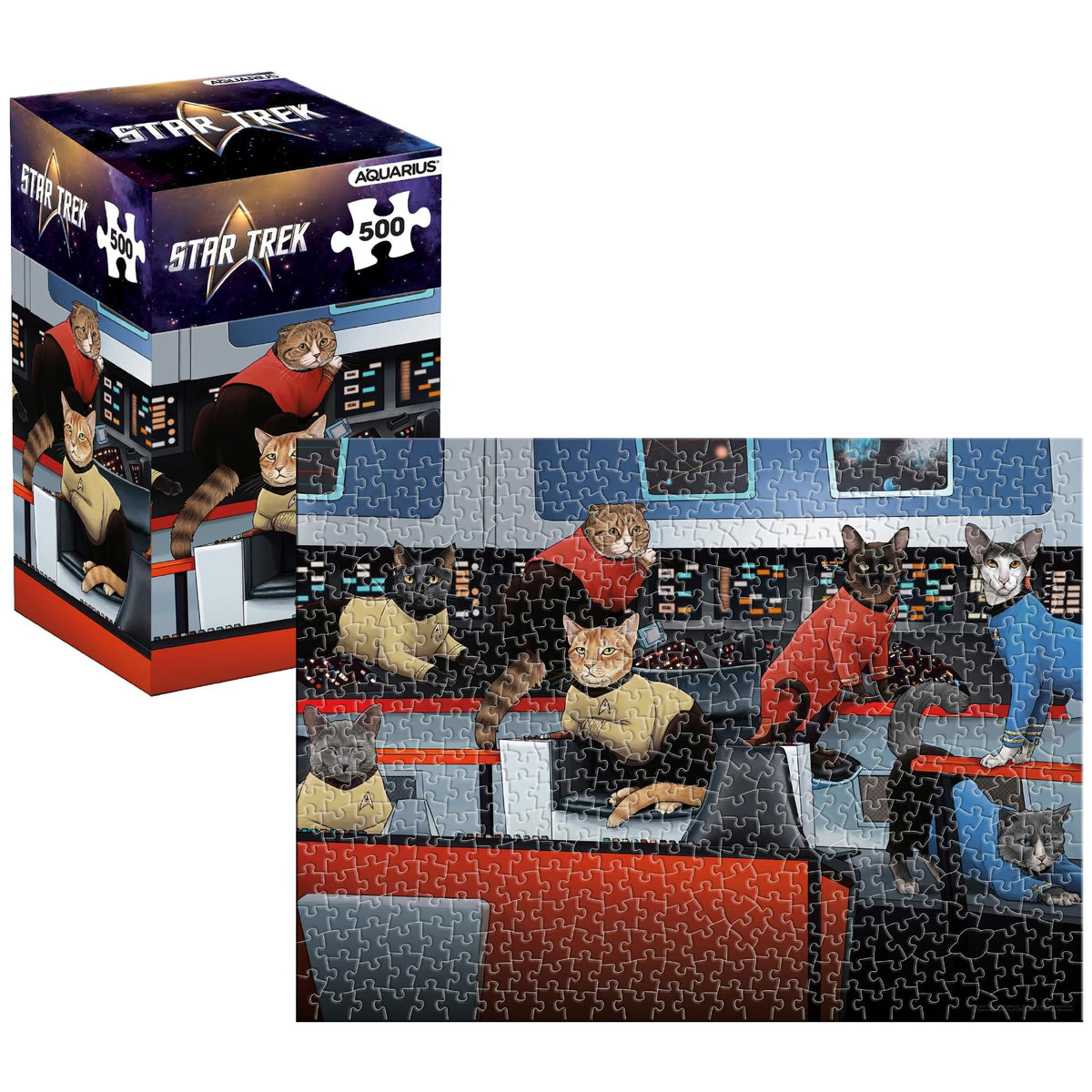 Star Trek Cats 500 Piece Jigsaw Puzzle (Vertical Box)