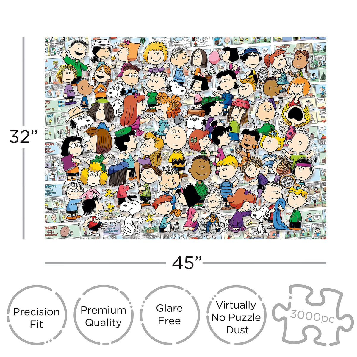 Peanuts Cast 3000 Piece Jigsaw Puzzle