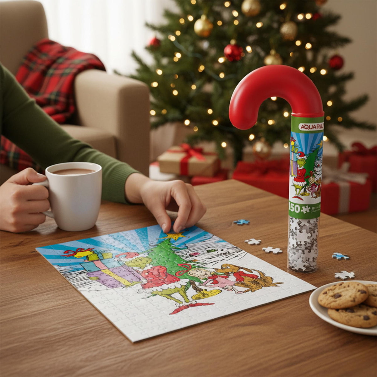The Grinch 150 Piece Candy Cane Micro Jigsaw Puzzle