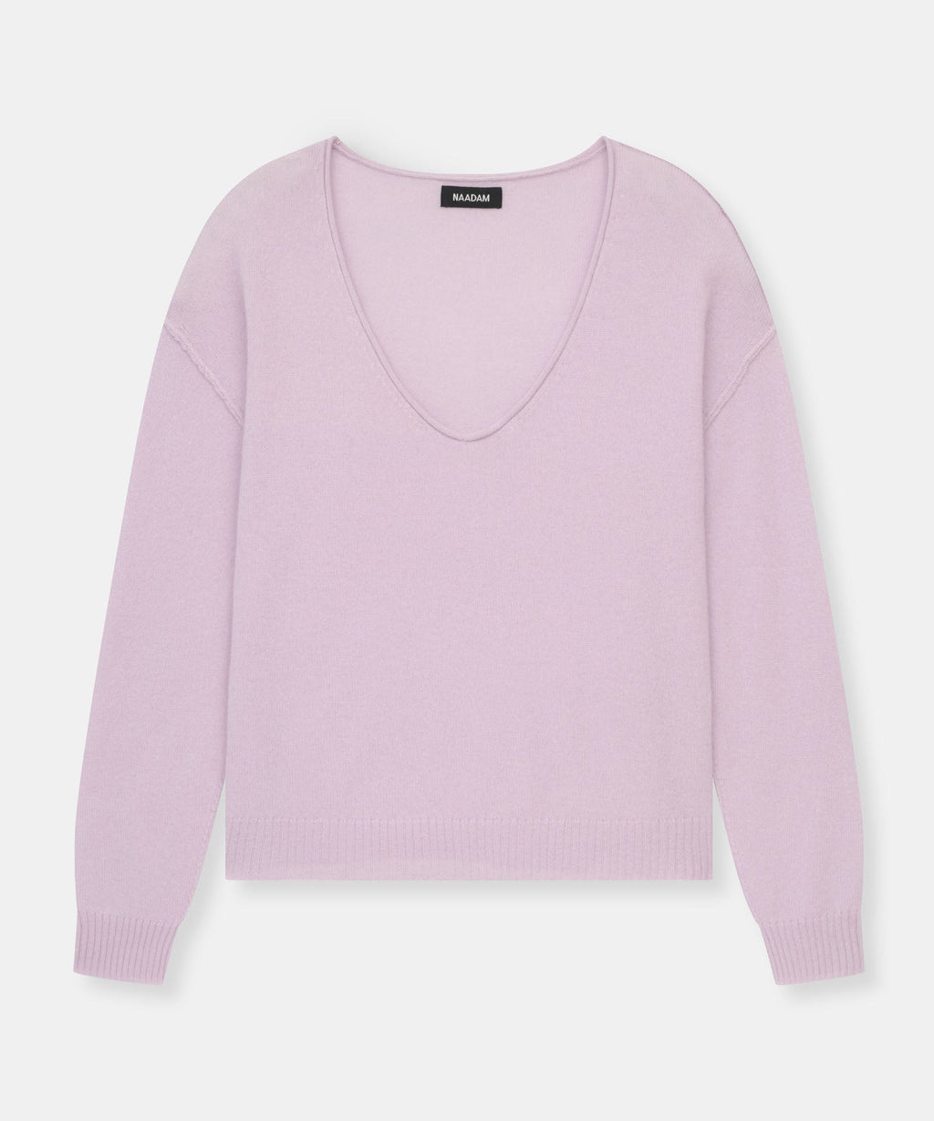 Lightweight Cashmere V-Neck Sweater