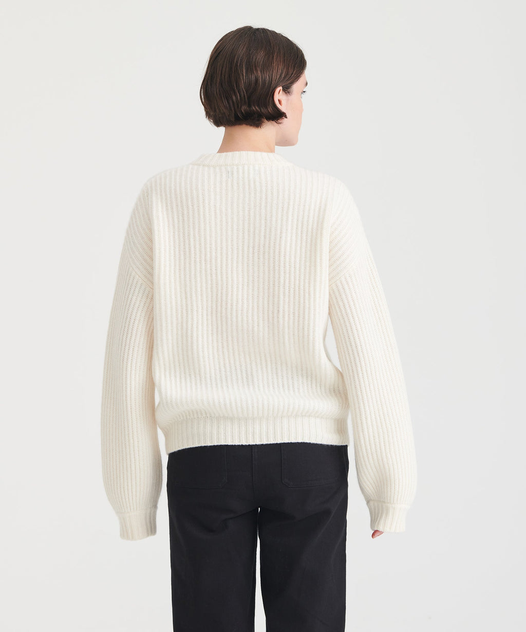 Super Luxe Cashmere Fisherman Sweater