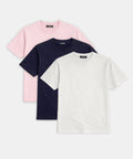 3-Pack Lightweight Brushed Cotton Relaxed Tee