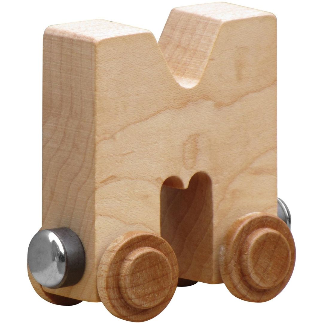 Natural Wooden Name Train Letters