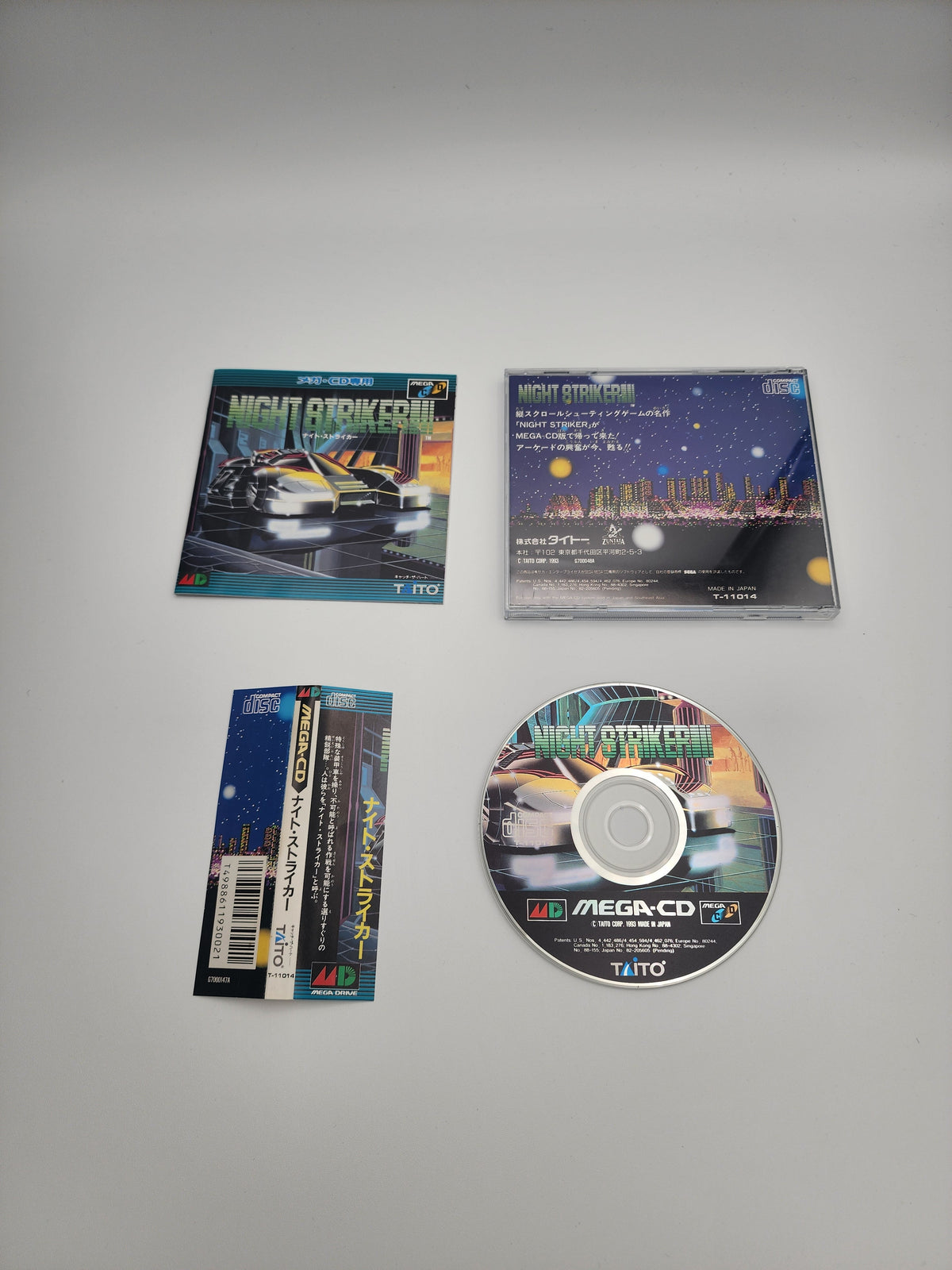 [USED JAPAN] Night Striker Mega CD [NS2]
