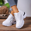SUNKISSEDSTEP Women’s Chunky Platform Lace-Up Sneakers