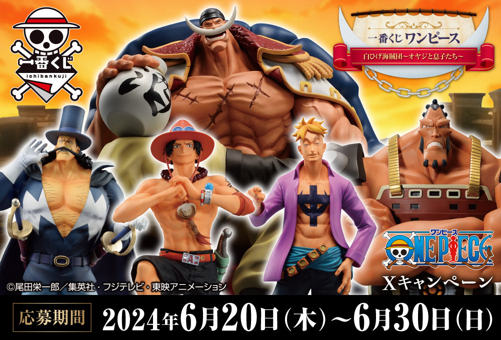 ONE PIECE ICHIBAN KUJI Whitebeard Pirates - Father and Sons - I PRIZE - Clear file and sticker set FULL SET 12 Pcs