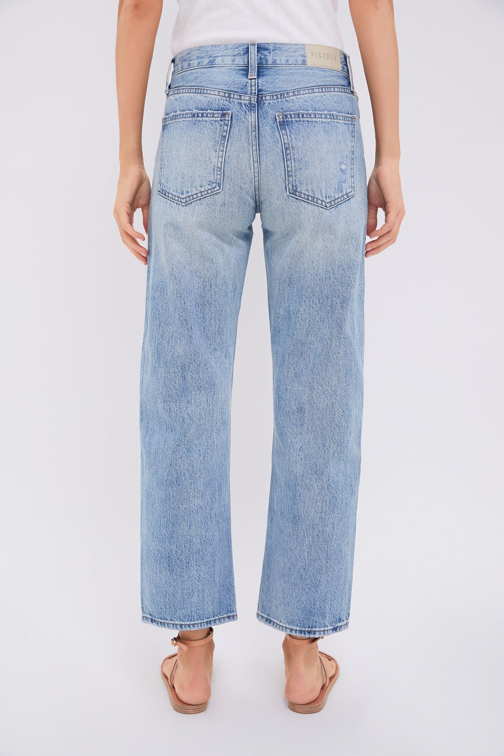 Bowie Lexi Mid Rise Bowed Straight
