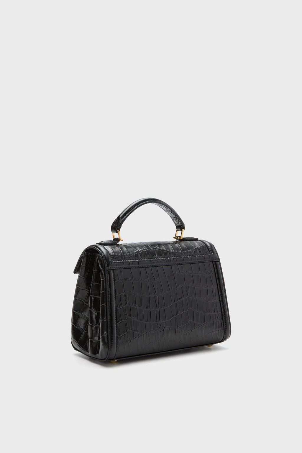 Black Croc Paris Bag