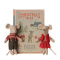 Christmas Twin Mice Little Sister and Brother in a Book