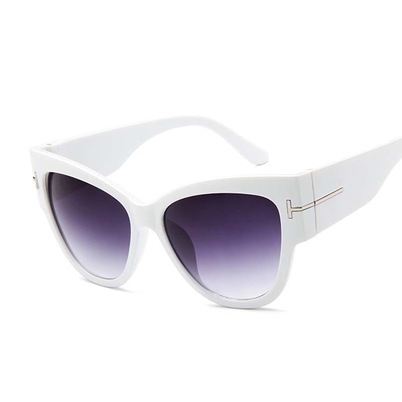 Oversized Sunglasses Woman Big Frame Cat Eye Gradient Lens Sun Glasses