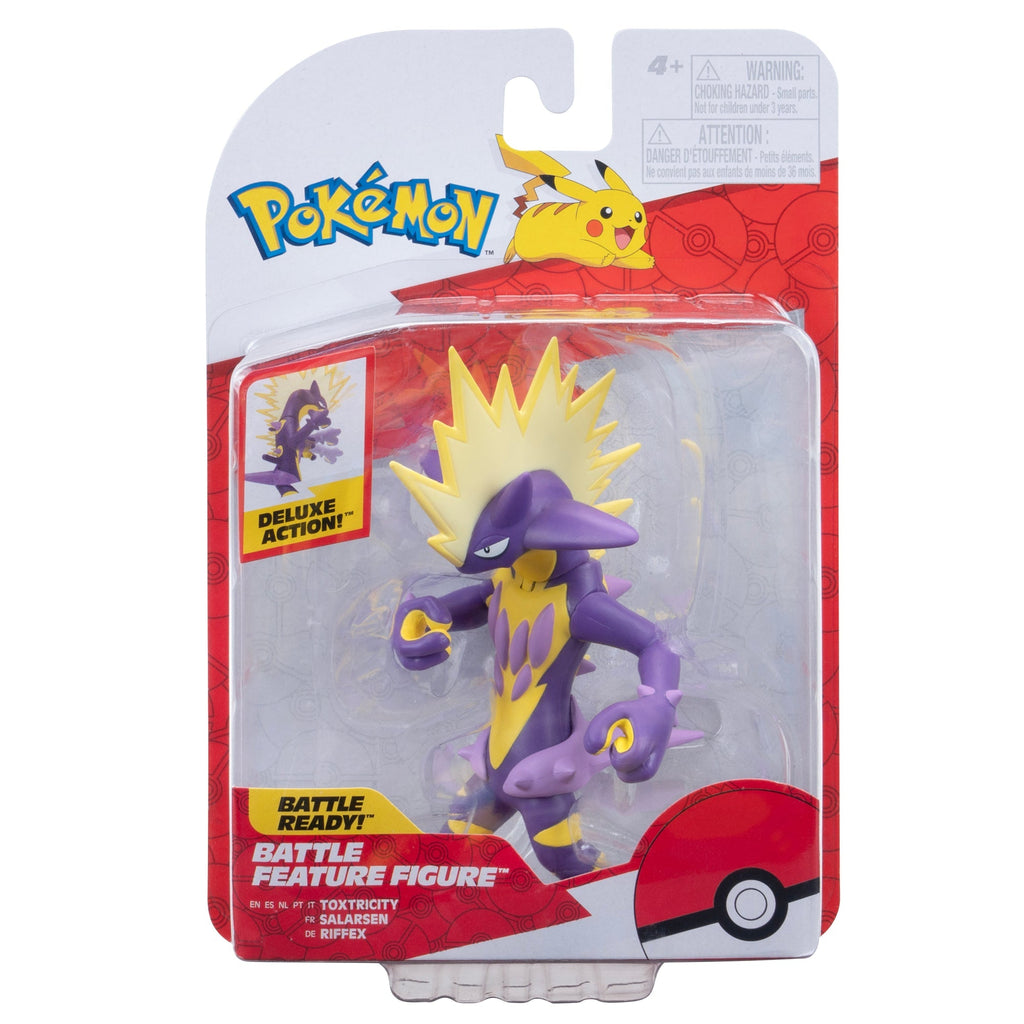 Pokémon: Battle Feature Figure Set - Blastoise, Bisharp, Toxtricity, Heracross