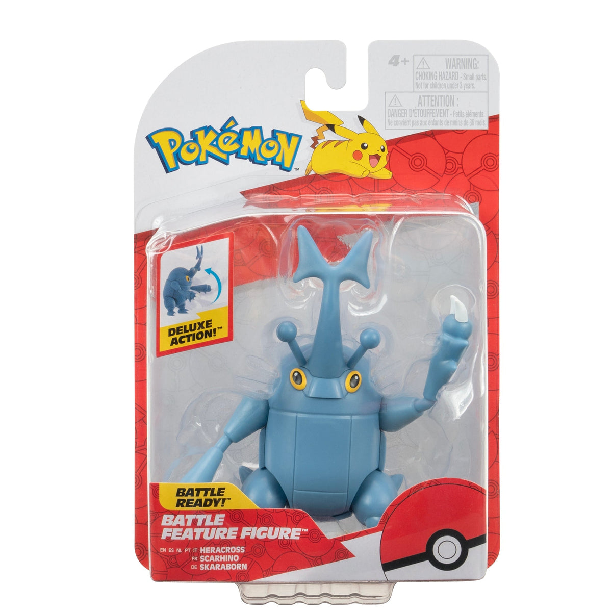 Pokémon: Battle Feature Figure Set - Blastoise, Bisharp, Toxtricity, Heracross