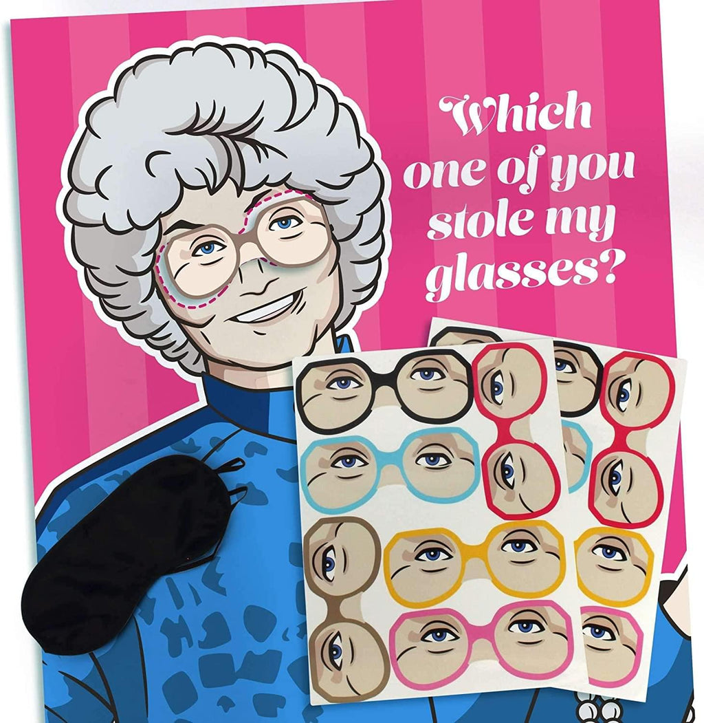 The Golden Girls Pin the Glasses on Sophia Party Game