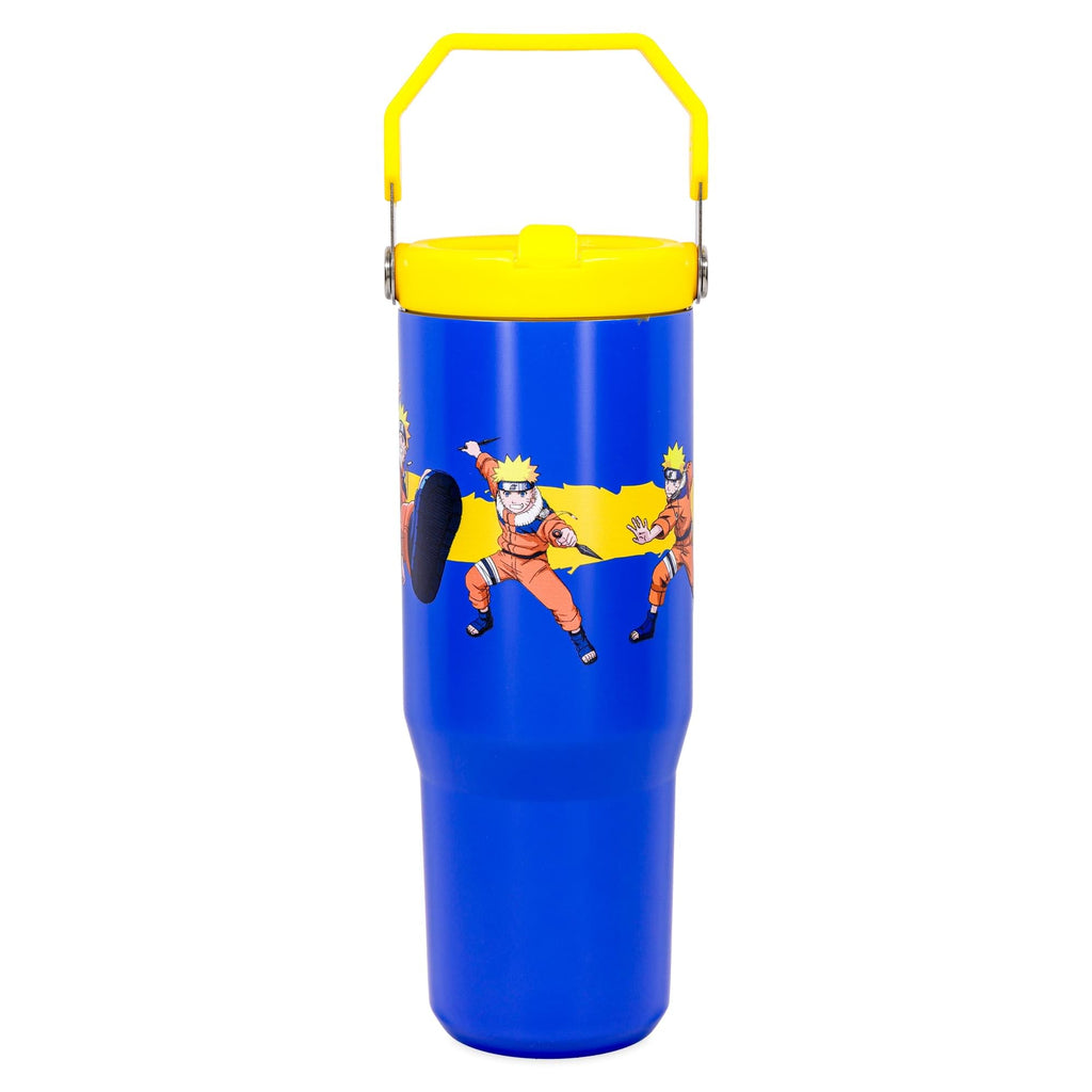 Naruto Poses 30-Ounce Flip Straw Stainless Steel Tumbler