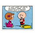 Peanuts Right Here Poster