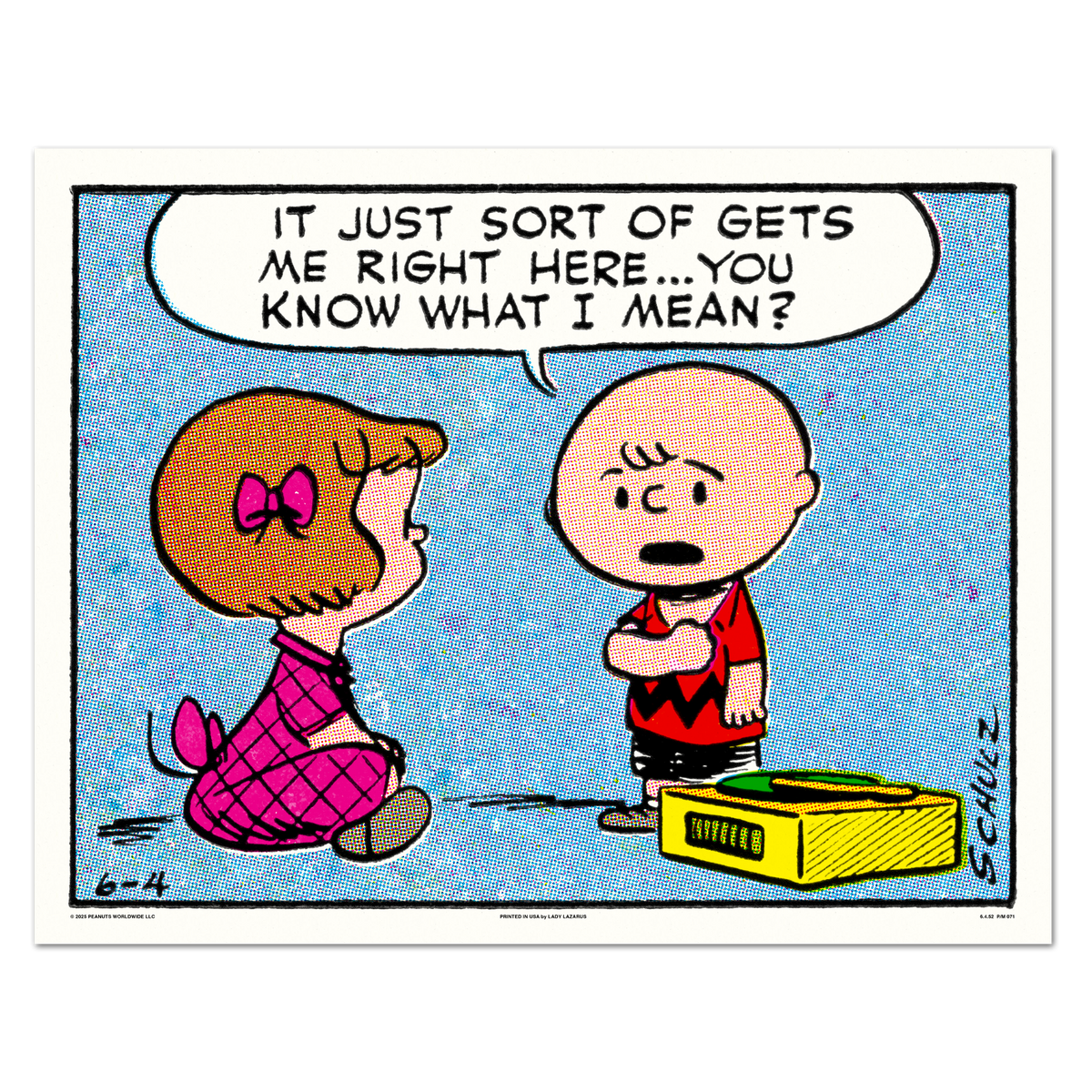 Peanuts Right Here Poster