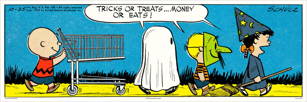 Peanuts Tricks Or Treats Poster