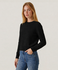 Cashmere Long Sleeve Cropped Pullover
