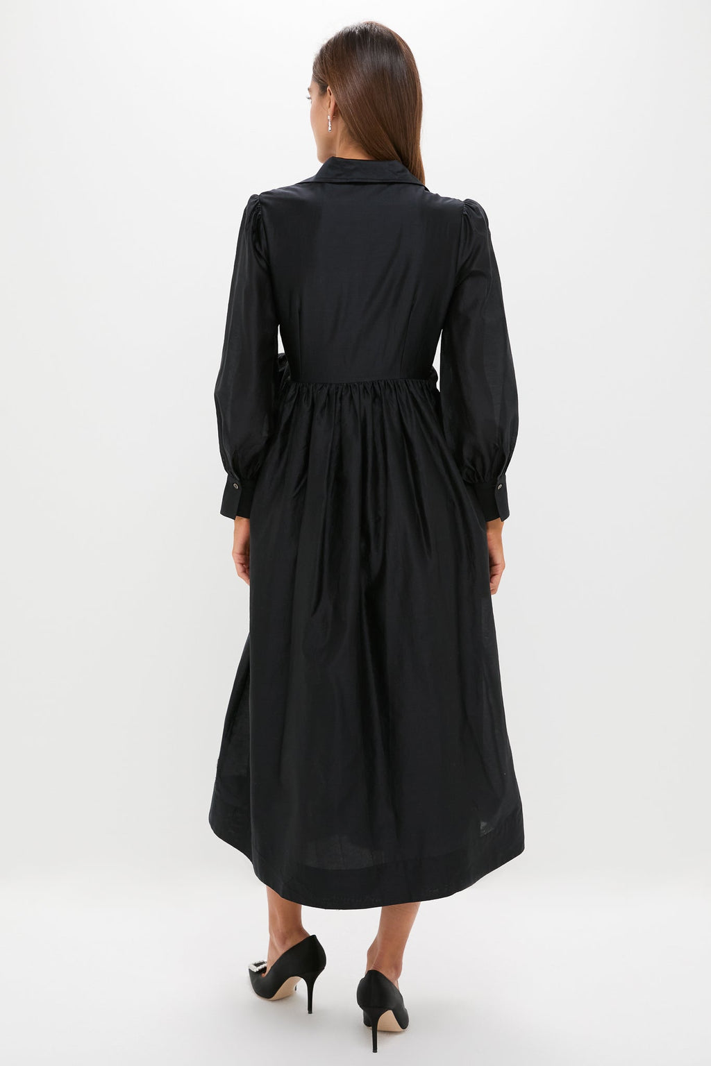 Black Tie Front Bow Bea Maxi Dress