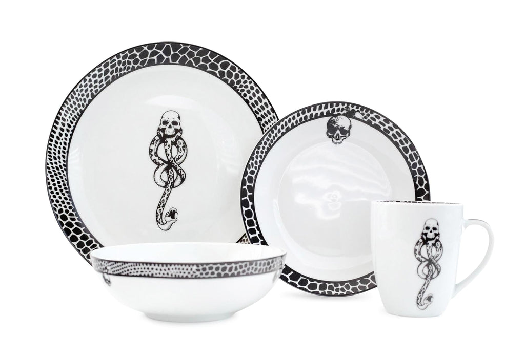Harry Potter Voldemort Death Eater Dinnerware Sets | 16-Piece Ceramic Dinner Set