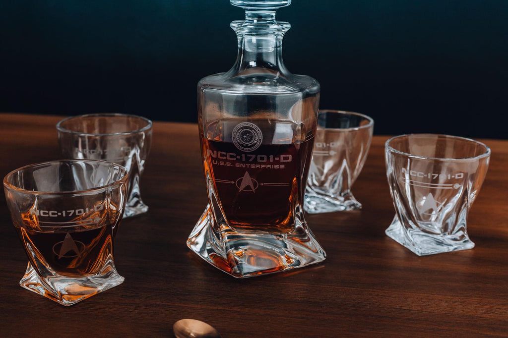 Star Trek: The Next Generation 5-Piece Whiskey Decanter Set