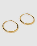 Riley Gold Hoop Earrings - Large