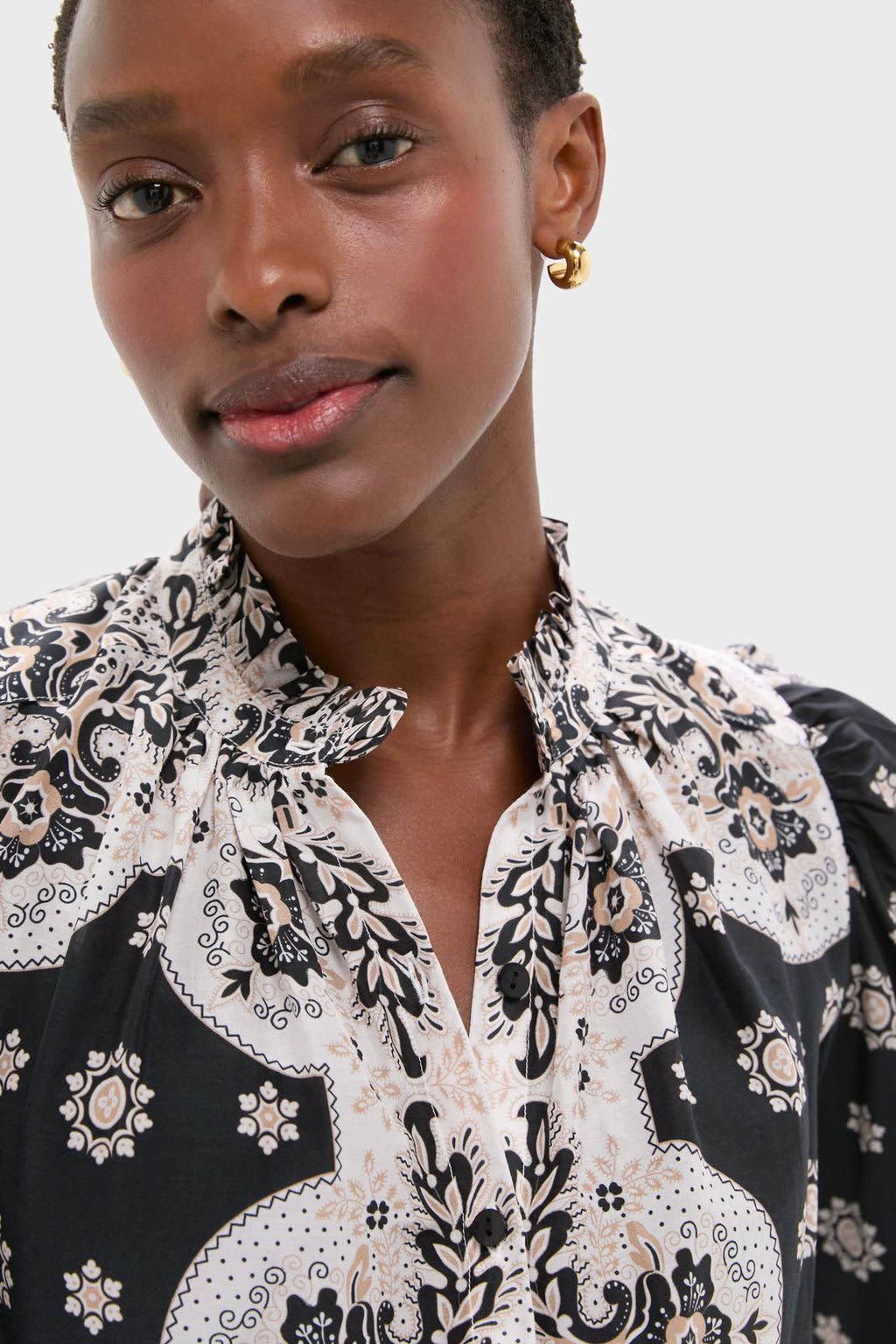 Black Bandana Artemis Bronco Shirt
