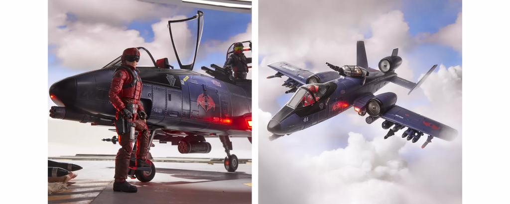 *HASLAB* G.I. JOE CLASSIFIED SERIES COBRA RATTLER GROUND ATTACK JET
