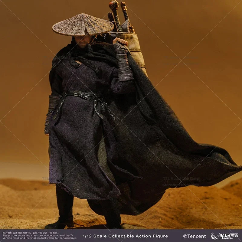 1/12 Scale Martial Arts Comic Bounty Swordsman 6-inch Full Set Action Figure Soldier Height About 17CM Resin-Styled Hair Ver