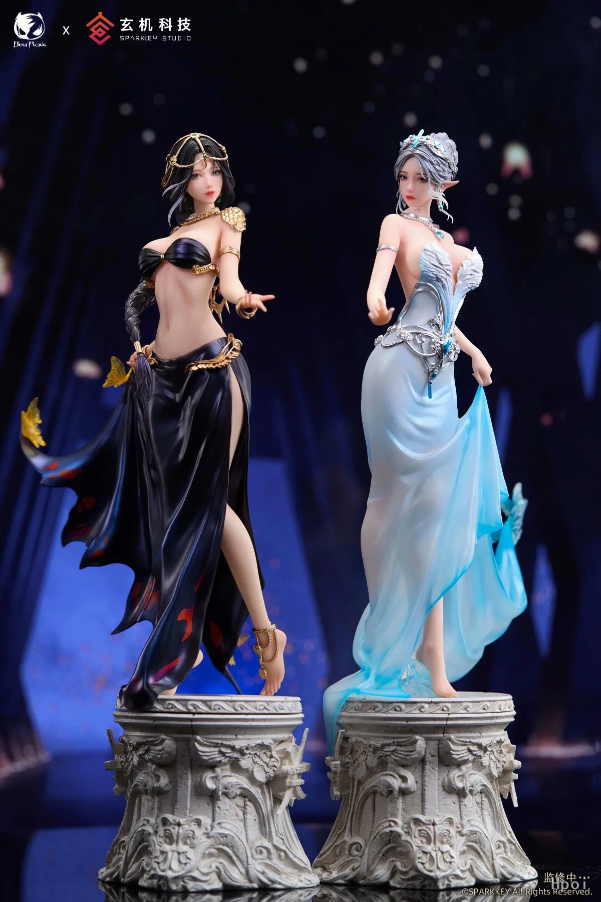 '+In Stock Original BearPanda Ghost Sword Hai Fengling Encounter Ver 40cm Animation Statue Ornament Doll 1/6 Figure Model