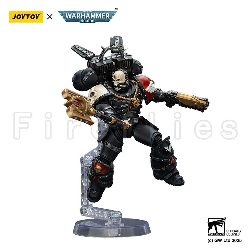 1/18 JOYTOY Action Figure 40K Blood Angels Lemartes With Jump Pack Blood Crozius and Absolver Bolt Pistol Anime Toy