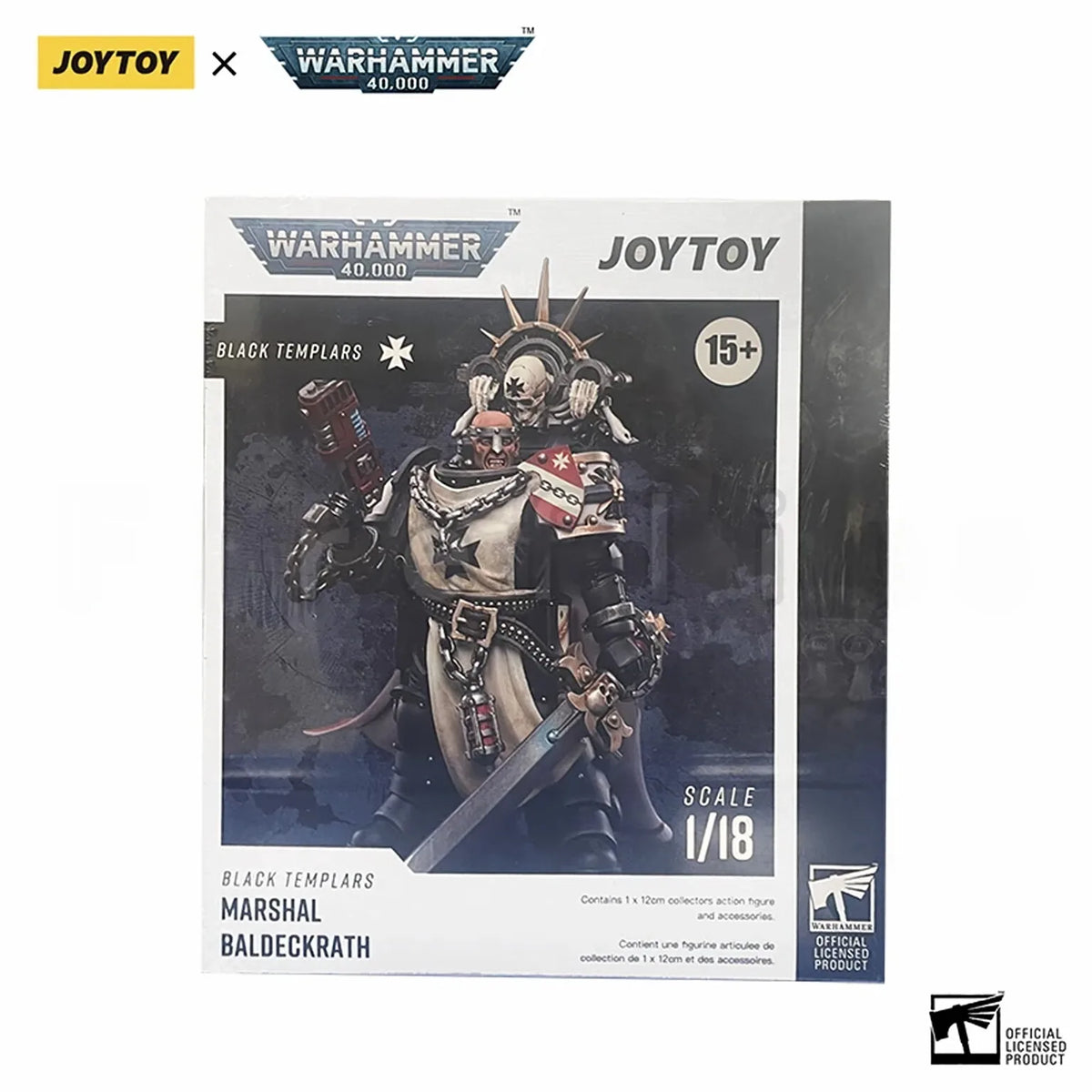 1/18 JOYTOY Action Figure 40K Black Templar Figure And Mechas Anime Model Toy