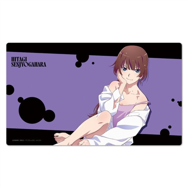 Azu Maker Monogatari Series Character Rubber Mat Hitagi Senjougahara Shirt ver.