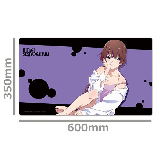 Azu Maker Monogatari Series Character Rubber Mat Hitagi Senjougahara Shirt ver.