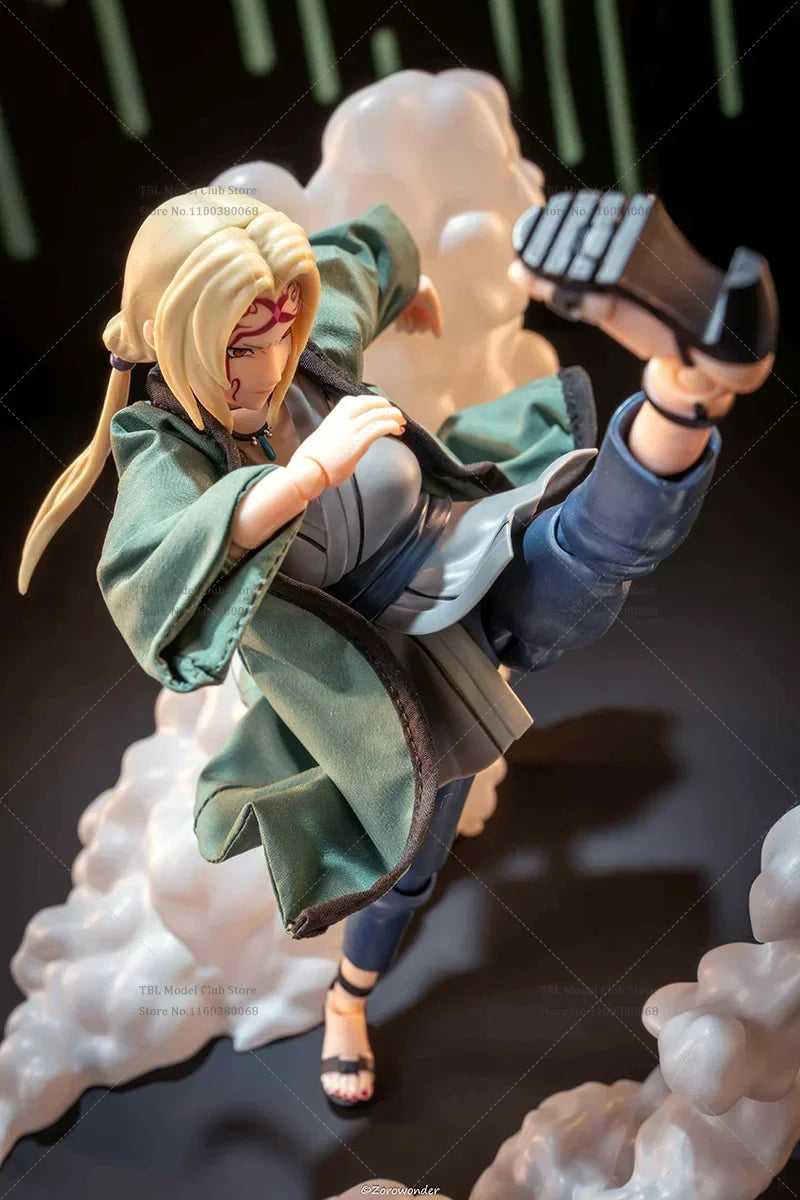 1/12 Scale Female Clothes Cloak NARUTO Tsunade Medical Ninjutsu Japanese Anime For SHF 6-inch Action Figure Soldier Scene