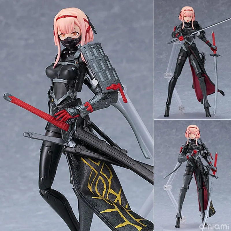 #621 Figma FALSLANDER Samurai Anime Girl Figure Lanze Reiter/Ronin/Hemet Nethel Action Figure Collectible Model Doll Toys 15cm
