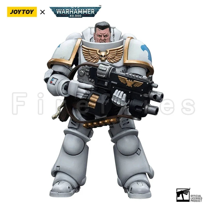 1/18 JOYTOY Action Figure 40K Space Marines White Consuls Intercessors Anime Collection Model Toy