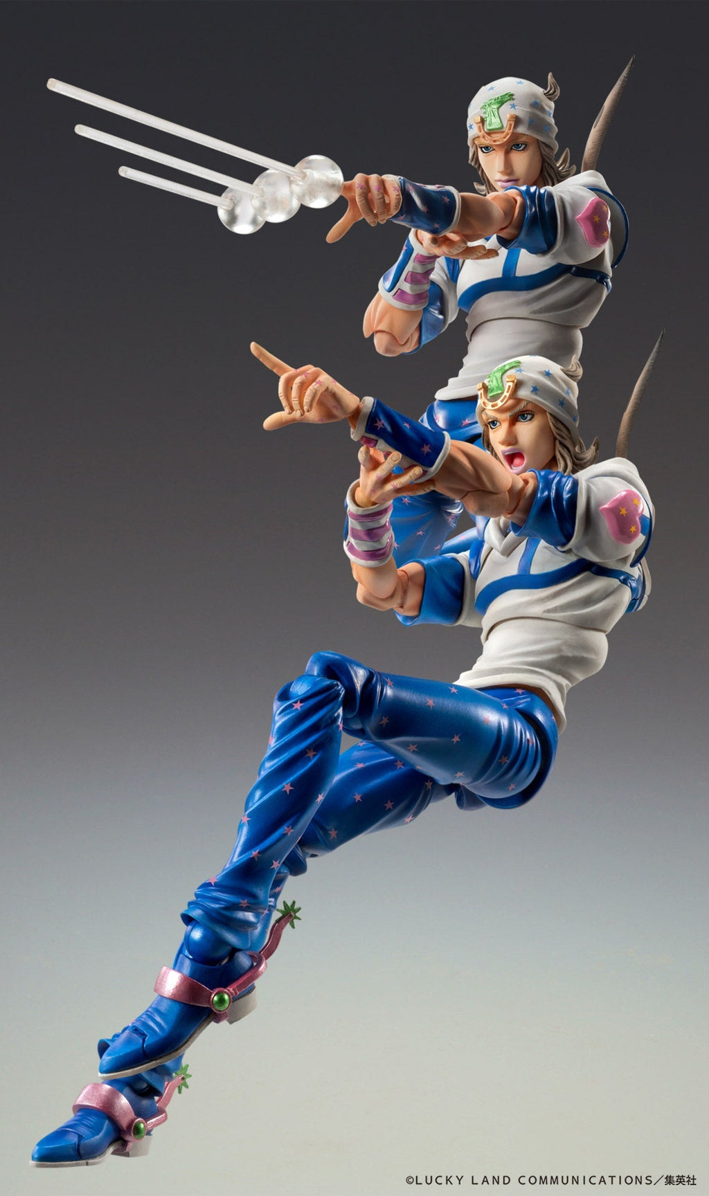 Super Action Statue JoJo's Part.VII Steel Ball Run Johnny Joestar Action Figure