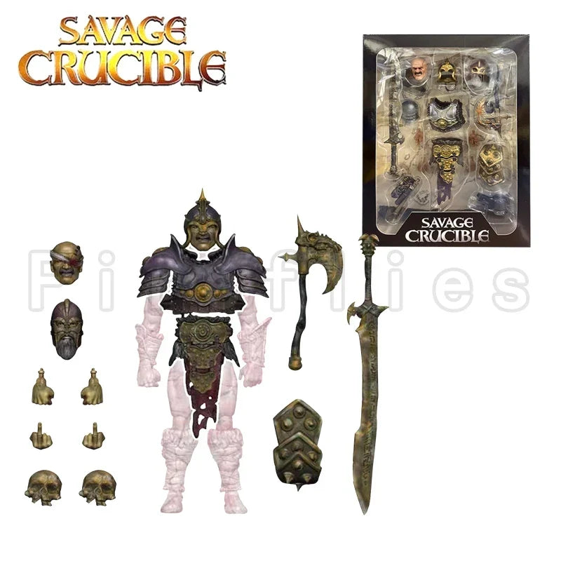 1/12 7inches Harbinger Studios Savage Crucible Action Figure Wave 2 Jaeger Nashom Krieger Whoman Barbarian Anime Model Gift