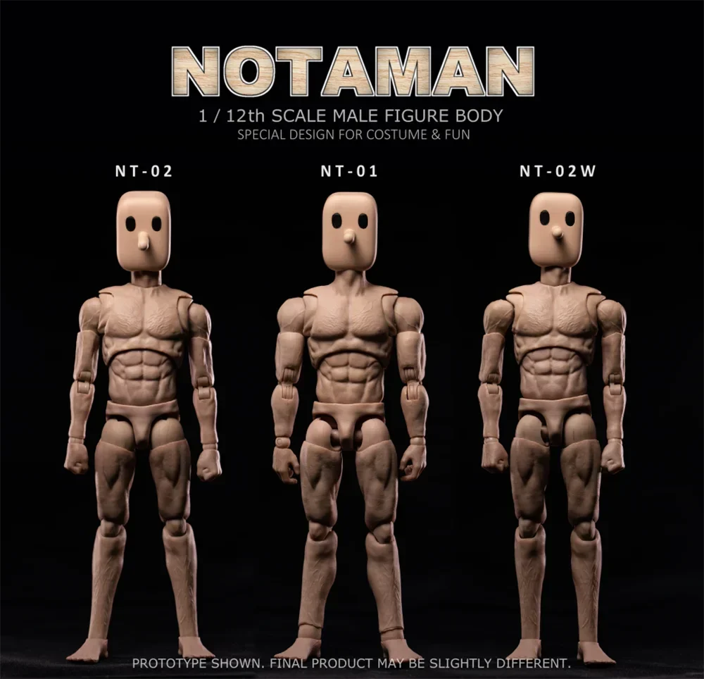 1/12 Notaman 16cm Artist Art Painting Action Figure Sketch Draw Male Movable Body Joint Figure Toy Model