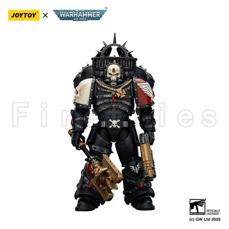 1/18 JOYTOY Action Figure 40K Blood Angels Lemartes With Jump Pack Blood Crozius and Absolver Bolt Pistol Anime Toy